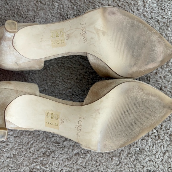 J. Crew Beige Suede Pointy Toe Heels - Picture 6 of 6
